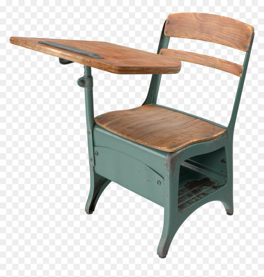 Antique School Desk - School Desk Png, Transparent Png - desk png