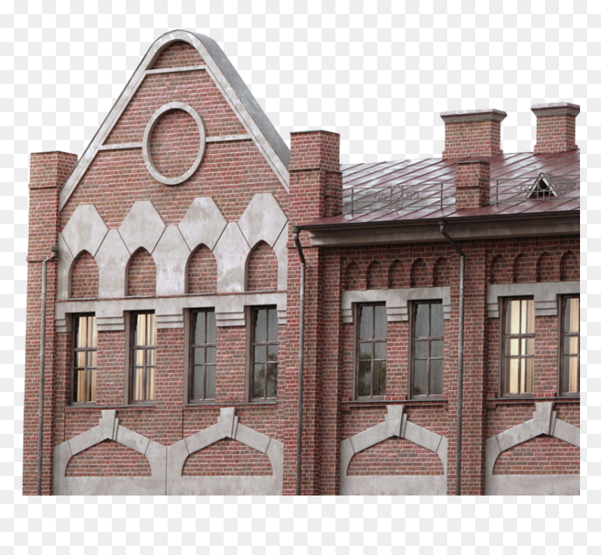 Chimney Building Png Image - Brick, Transparent Png - building png