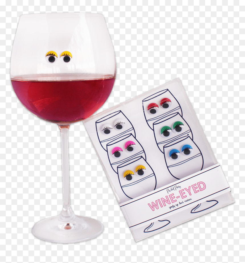 Transparent Wine Party Clipart - Wine Glass, HD Png Download - googly eyes png