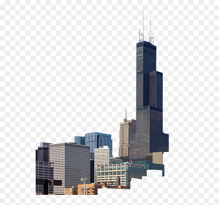 Harbour Contractors Construction Project - Willis Tower, HD Png Download - building png