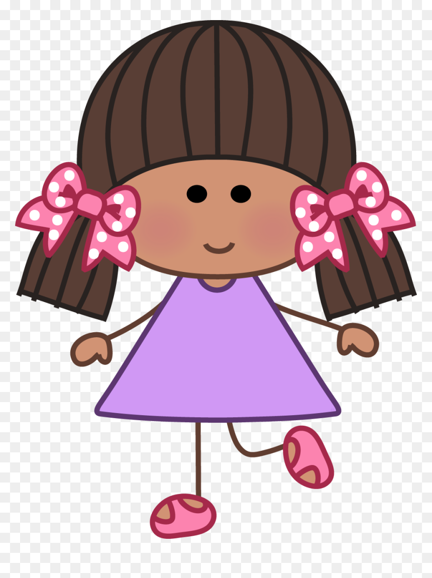Families Clipart Stick Figure - Desenhos De Meninas Colorido, HD Png Download - stick figure png