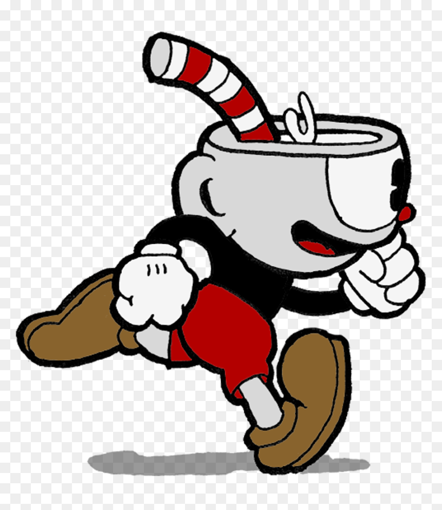 Thumb Image - Cuphead Running And Shooting, HD Png Download - cuphead png