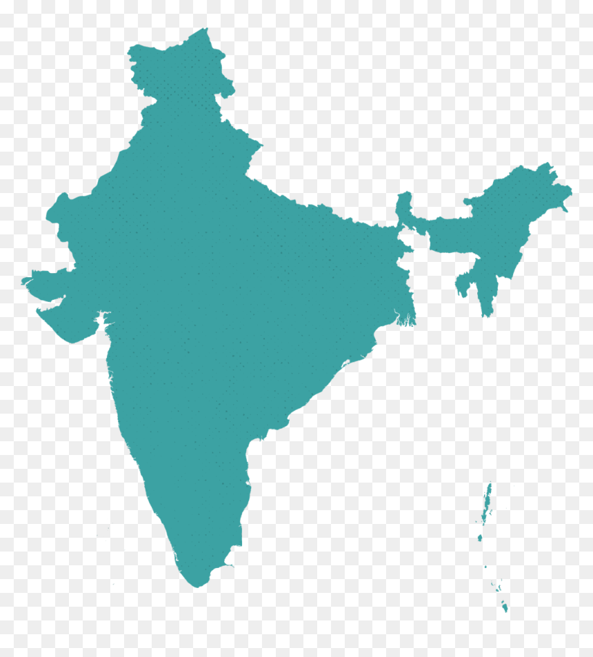 India Map Transparent Background - Telangana In India Map, HD Png Download - map png