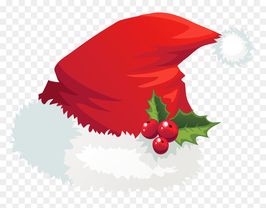 Christmas Santa Claus Hat Mistletoe Clip Arts, HD Png Download - mistletoe png
