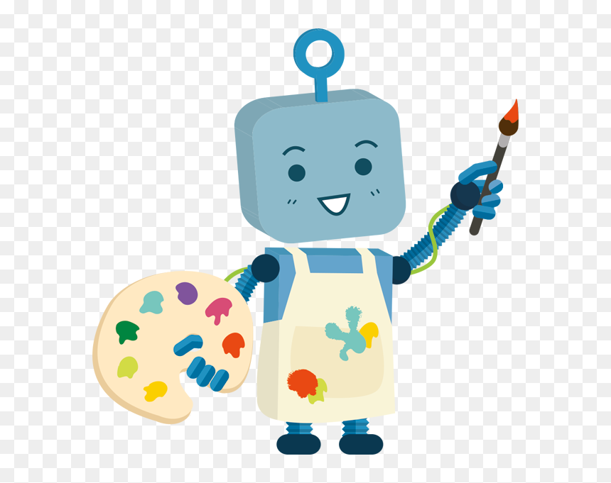 Png Image Purepng Free - Robot Painting Png, Transparent Png - robot png