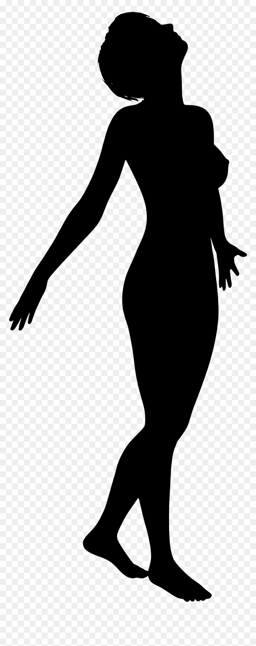 Black Female Silhouette Woman Png Image, Transparent Png - woman png