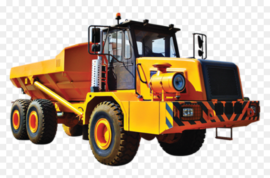 Articulated Dump Truck - Construction Equipment, HD Png Download - truck png