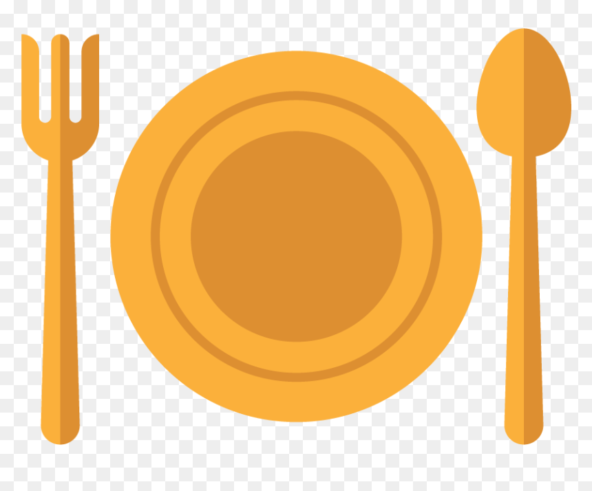 Knife Fork Plate Tableware - Circle, HD Png Download - fork png