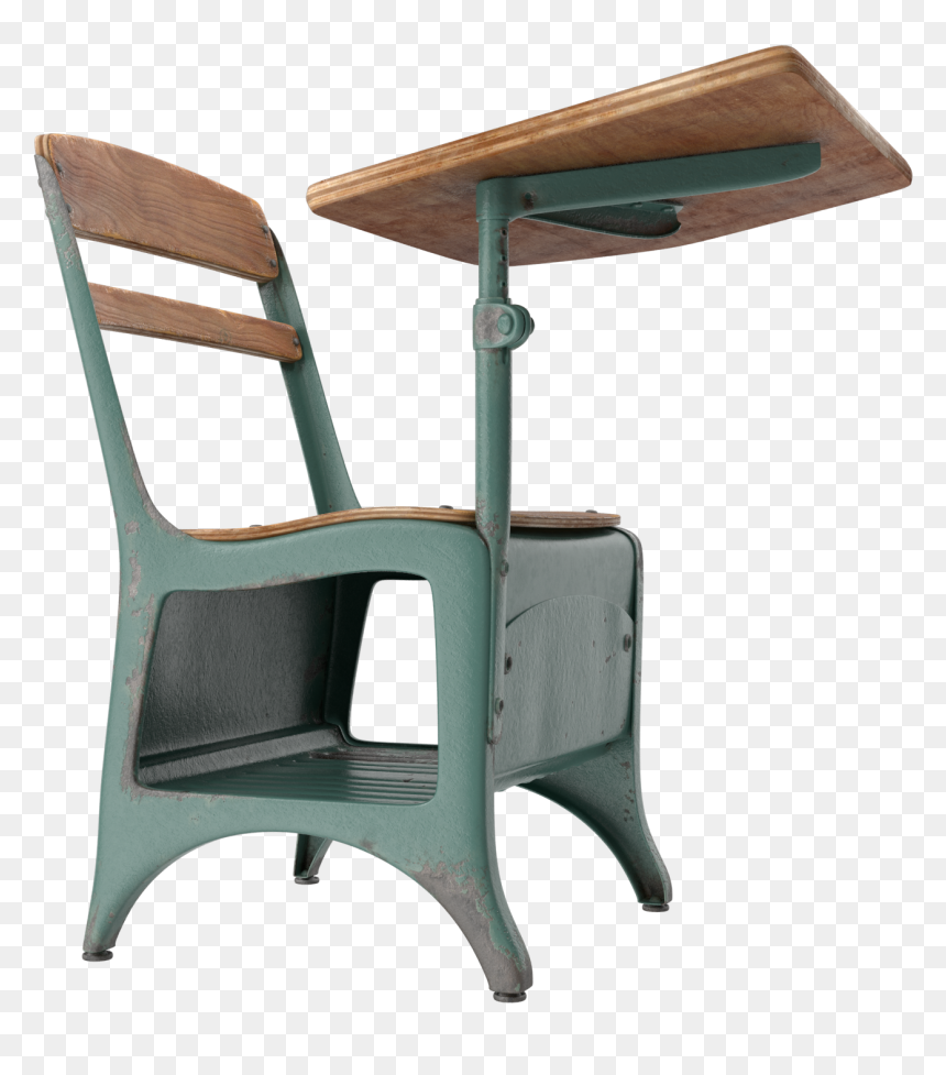 Antique School Desk Png Image - School Desk Transparent Background, Png Download - desk png