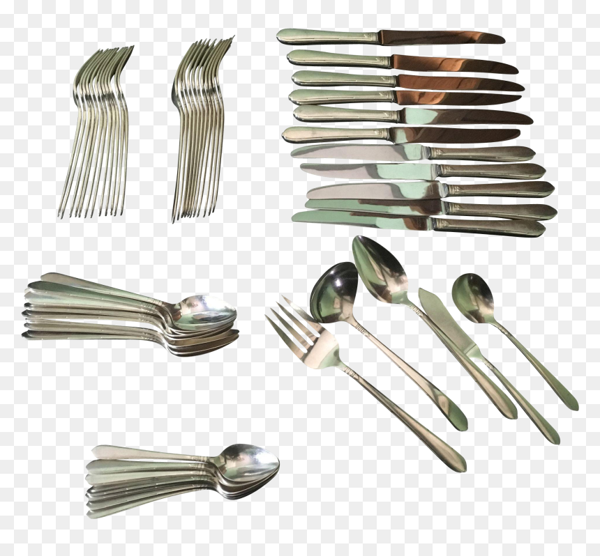 Community Plate 57 Piece, Silverplated Vintage Flatware - Fork, HD Png Download - fork png