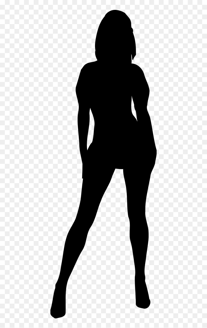 Teen Girl Silhouette Png, Transparent Png - woman png