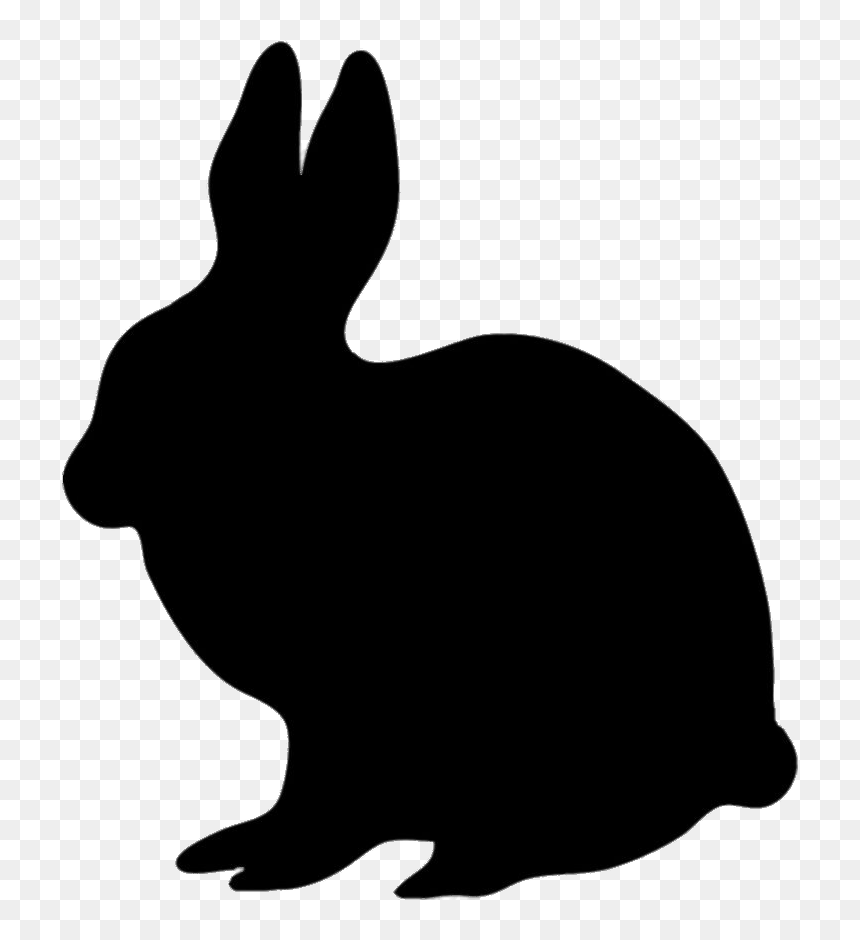 Bunny Clip Arts - Animal Silhouettes, HD Png Download - bunny png