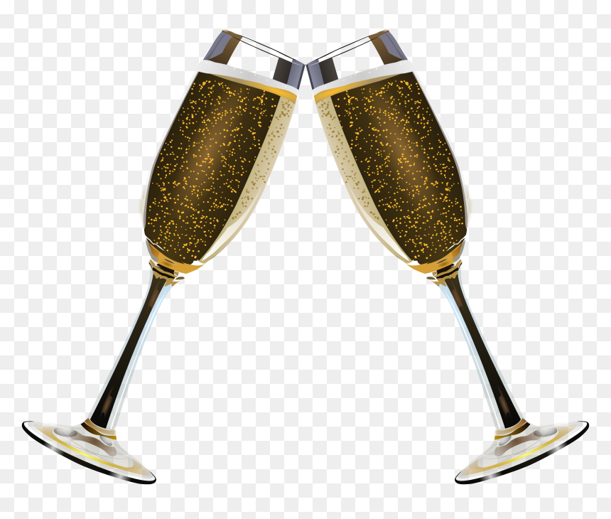 Gold Wine Glass Png - Champagne Png, Transparent Png - wine png