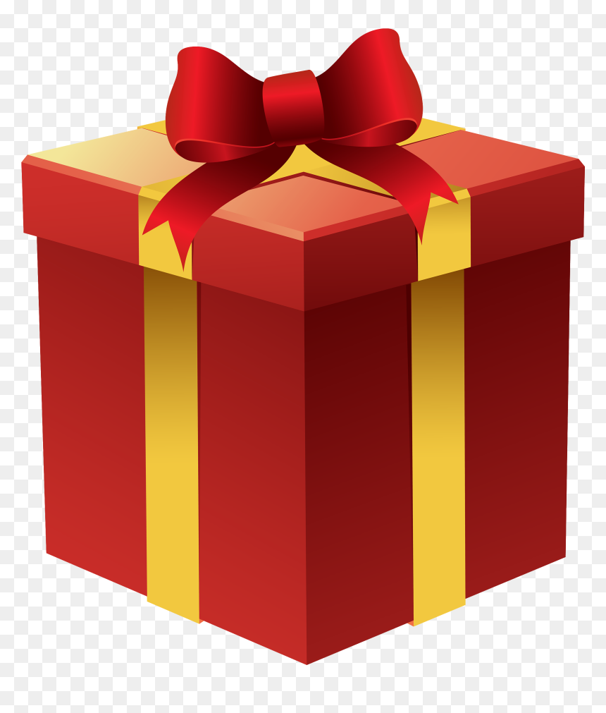 Gift Box In Red Png Clipart - Gift Clipart Png, Transparent Png - gift png