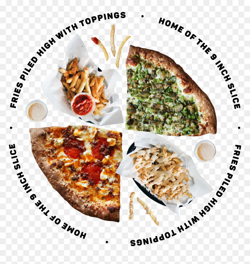Pizza And Fries - Lighthouse Pizza Menu, HD Png Download - pizza slice png