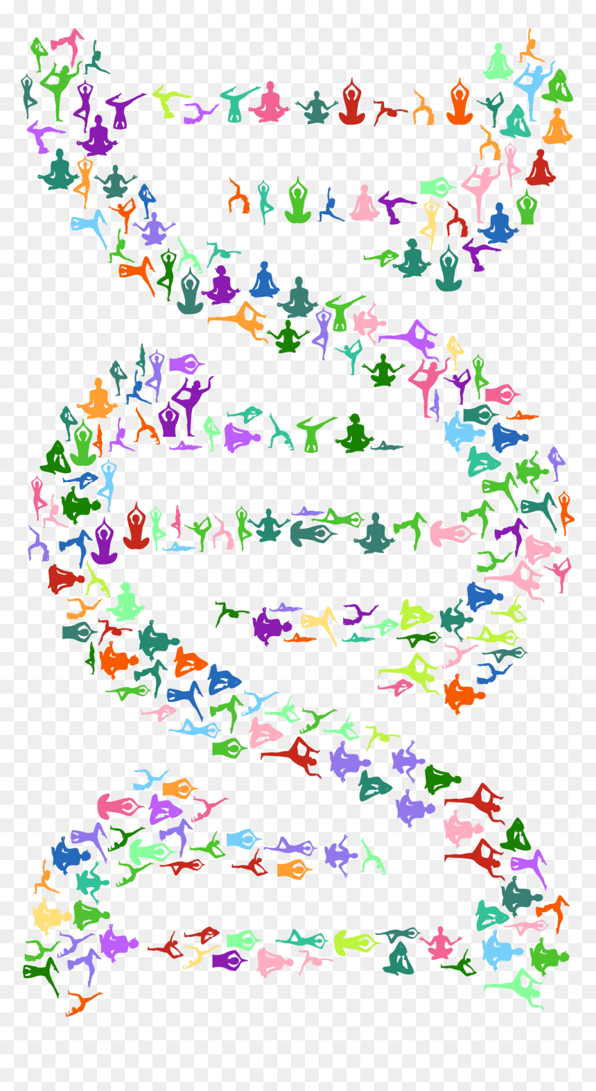 Yoga Dna Clip Arts - Yoga Dna, HD Png Download - dna png