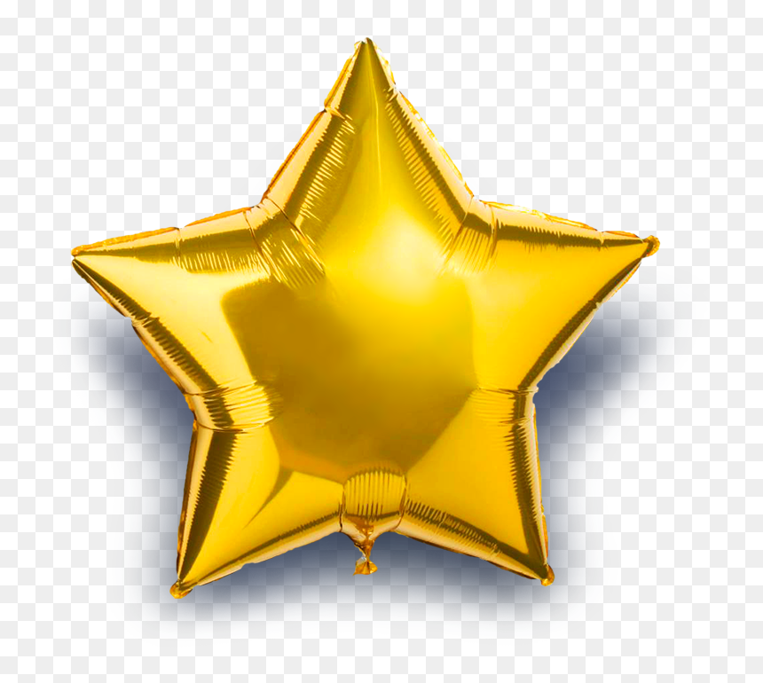 Zaduck The Lookbook Fall Winter - Gold Star Balloon Transparent, HD Png Download - gold star png