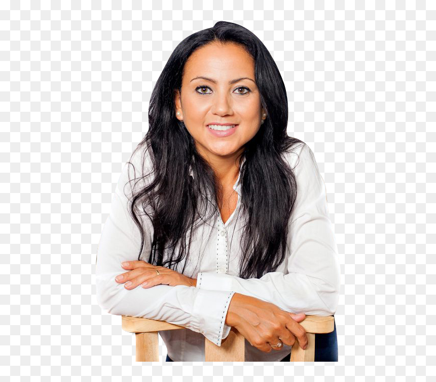 Woman Sitting On Chair - Curvy Woman Png Transparent Background, Png Download - person sitting png