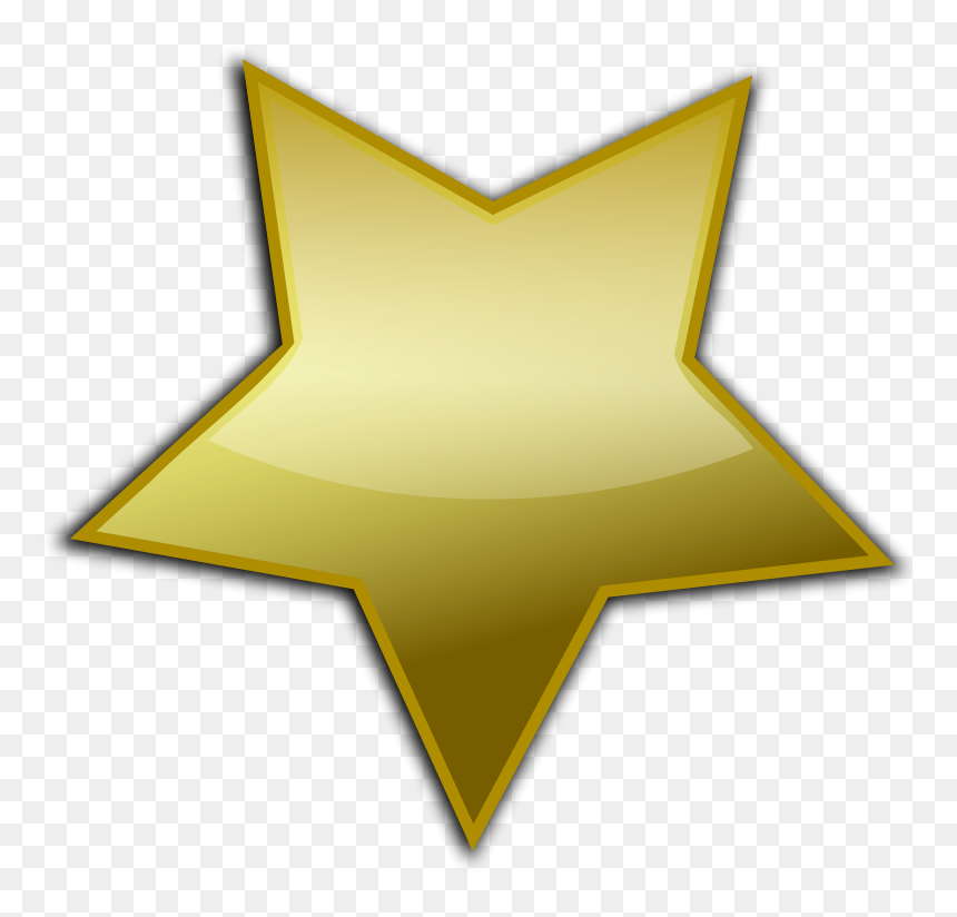 Free Gold Button - Stars Vector Gold, HD Png Download - gold star png