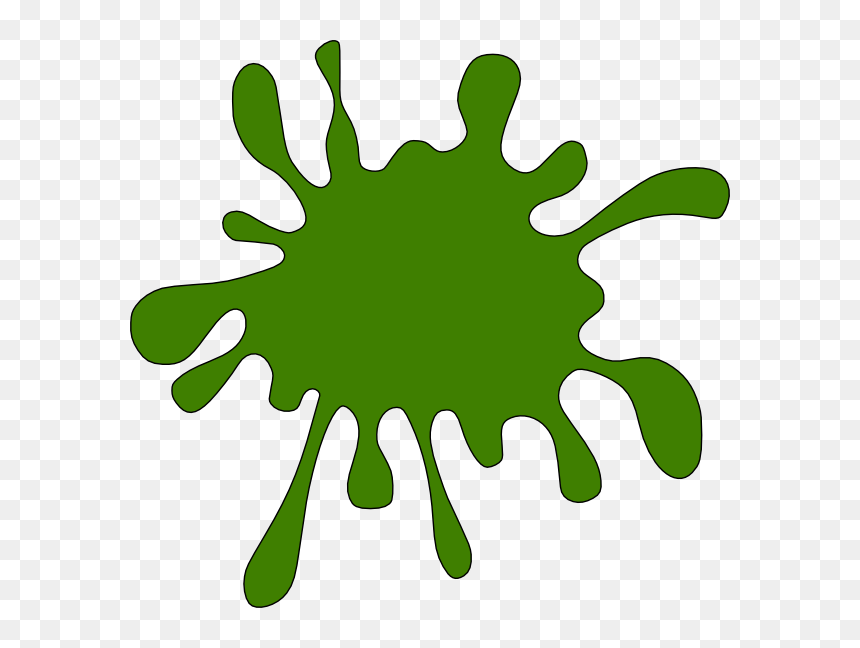 Green Slime Png - Green Color Splash Clipart, Transparent Png - slime png