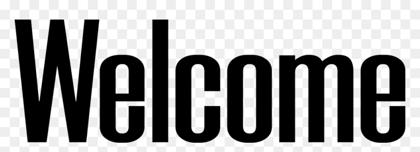 Welcome - Black-and-white, HD Png Download - welcome png