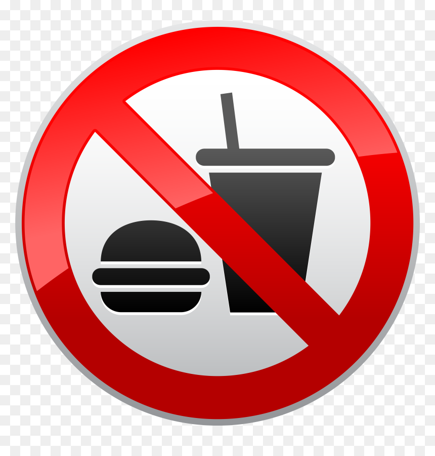 No Eating Or Drinking Prohibition Sign Png Clipart - London Underground, Transparent Png - no sign png