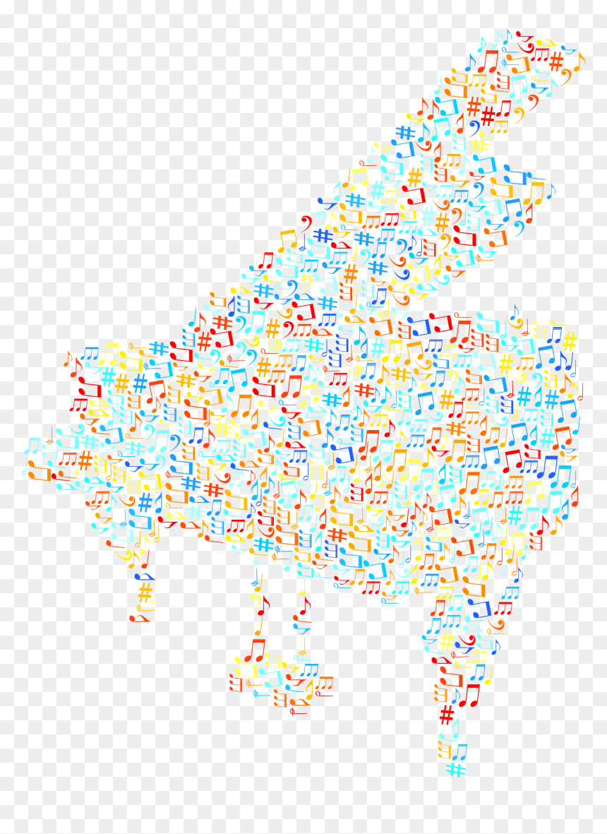 Grand Piano Musical Notes Clip Arts - Frases De Notas Musicais, HD Png Download - musical notes png