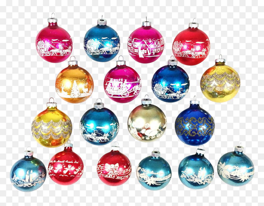 Retro Christmas Ornaments Png - Christmas Ornament, Transparent Png - christmas ornaments png