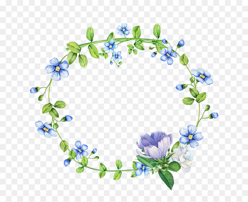 Border Forget Me Not, HD Png Download - flower border png