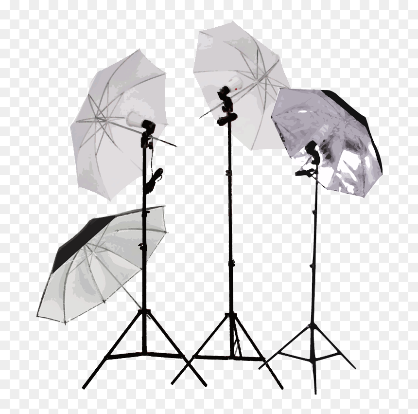 Umbrellas - Transparent Studio Lights Png, Png Download - umbrella png