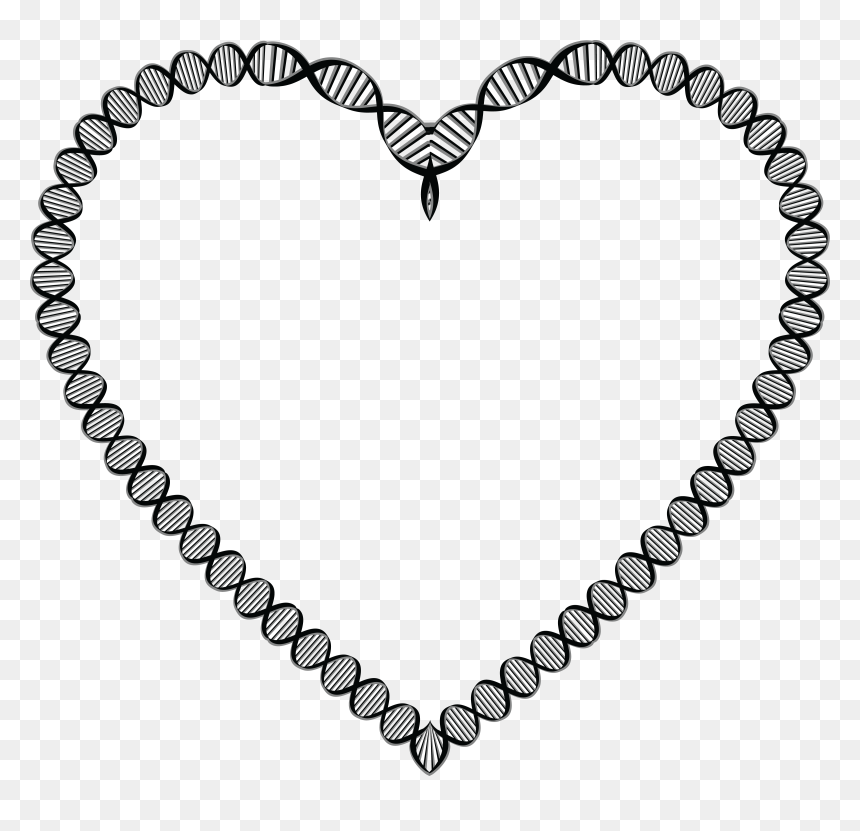 Free Clipart Of A Dna Double Helix - Clipart Chain Heart Png, Transparent Png - dna png