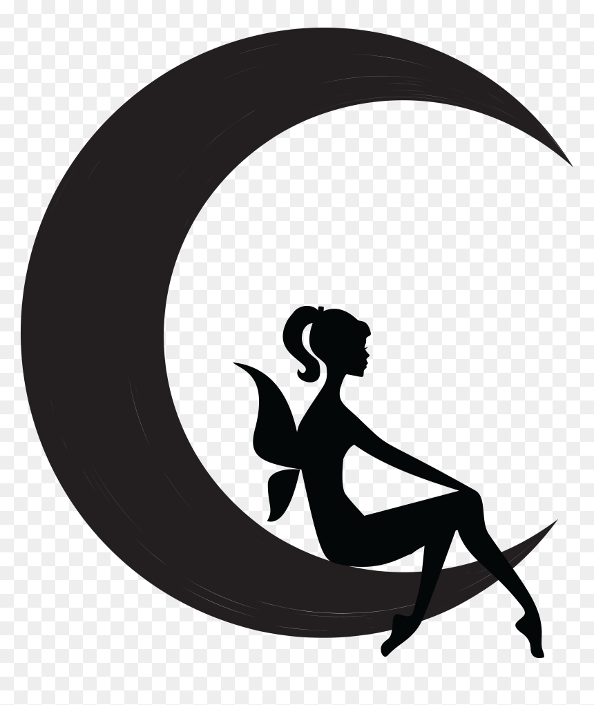 Free Clipart Of A Black And White Silhouetted Female - Fairy Black And White, HD Png Download - fairy png