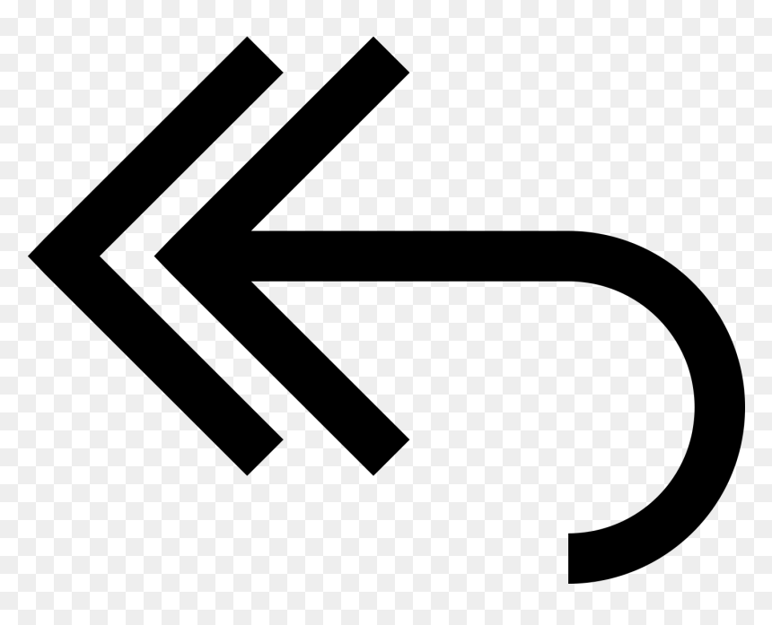 Reply All Arrow Icon, HD Png Download - arrow icon png