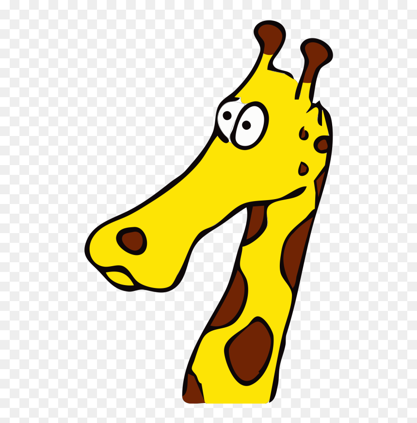 Cartoon Giraffe Png Icons - Giraffe Black And White Drawing, Transparent Png - giraffe png
