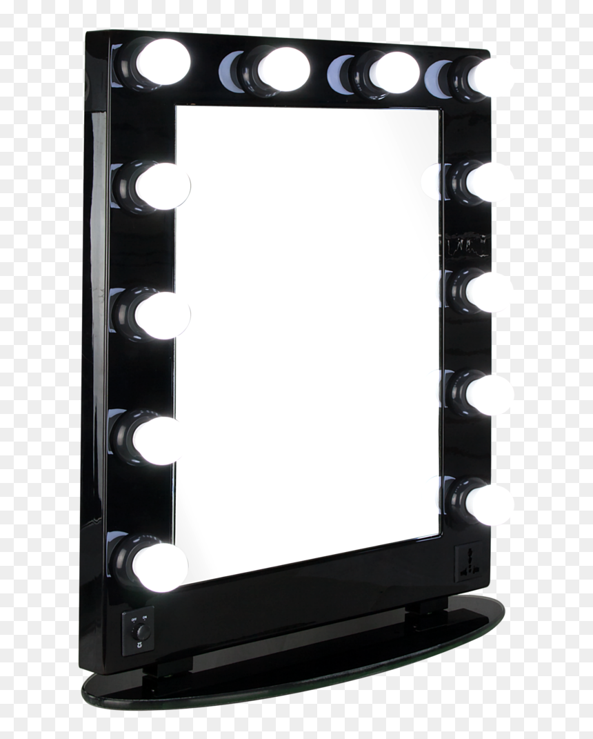 Zanobi Vanity Mirror With Led Lights By Hiker - Mirror, HD Png Download - mirror png