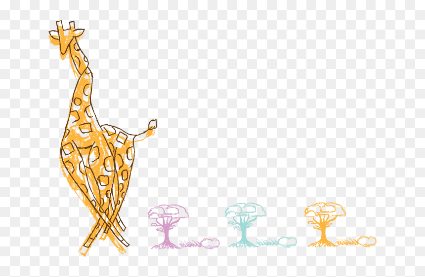 Transparent Giraffe Png - Cartoon, Png Download - giraffe png
