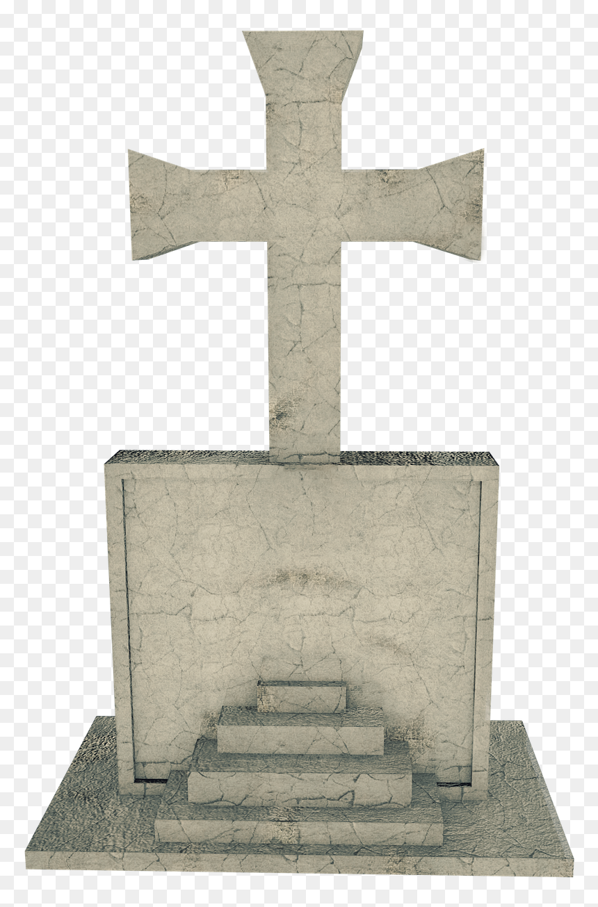 Cemetery Cross Png, Transparent Png - tombstone png