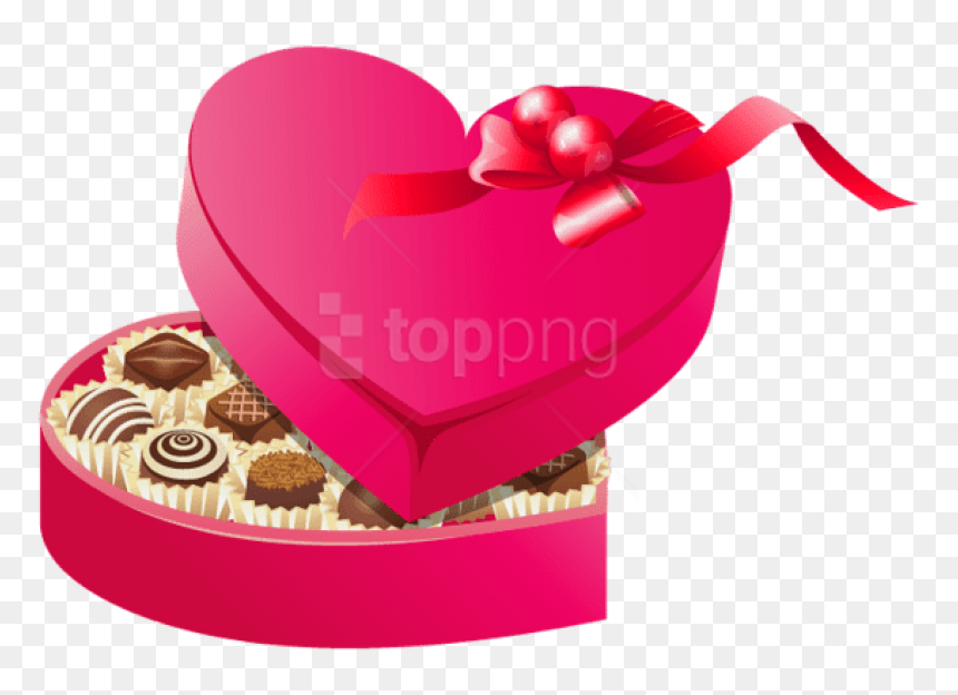 Rose Clipart Chocolate - Valentine Chocolate Clipart, HD Png Download - chocolate png