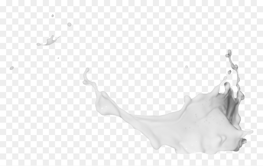 Splashed Milk Png Element - Milk Effect Png, Transparent Png - milk png