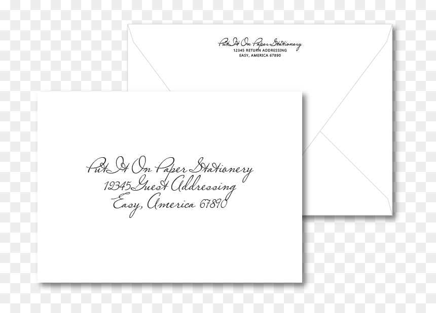 Claire Wedding Invitation Collection Envelope Addressing - Wedding Invitation, HD Png Download - envelope png