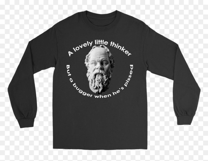 Socrates A Lovely Little Thinker Science Long Tee - Psychology College Tshirt, HD Png Download - monkas png