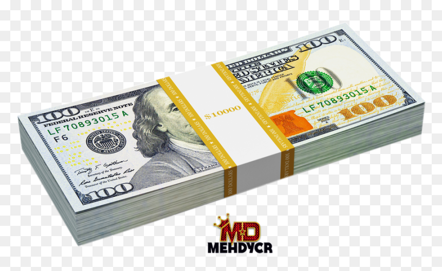 Hundred Dollar Bill Png, Transparent Png - dollar png