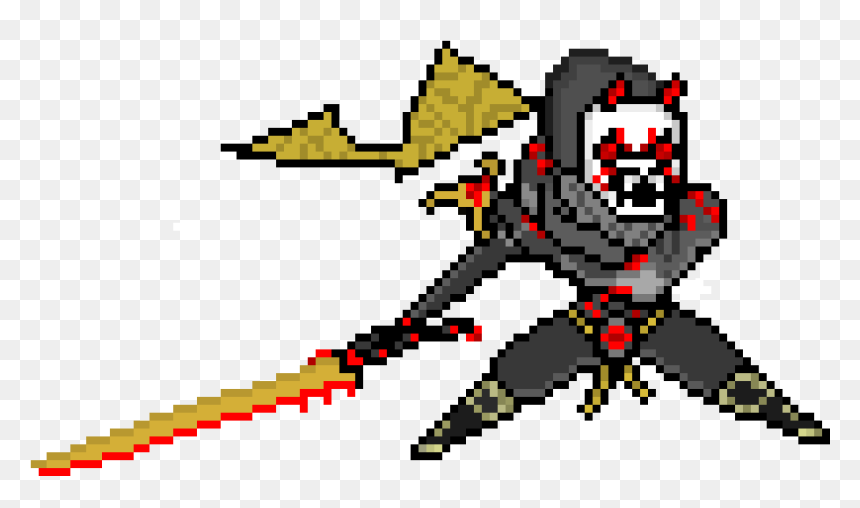 Oni Genji Pixel - Pixel Art Oni Genji, HD Png Download - genji png