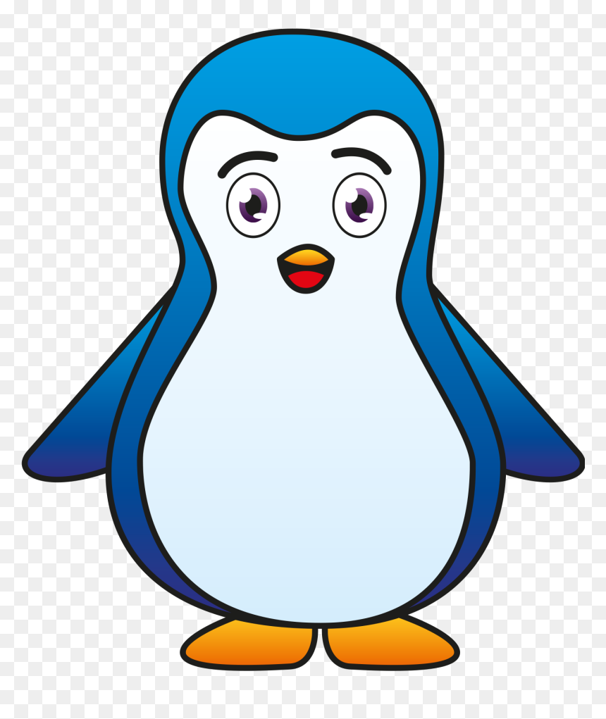 Cute Penguin Png Transparent Image - Пингвин Врабче Което Яде След 18 Часа, Png Download - penguin png