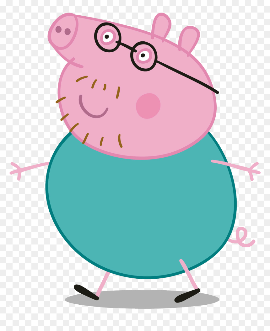 Daddy Pig - Peppa Pig Papa, HD Png Download - peppa pig png