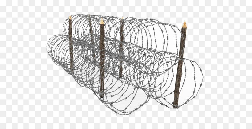 Drawing, HD Png Download - barbed wire png