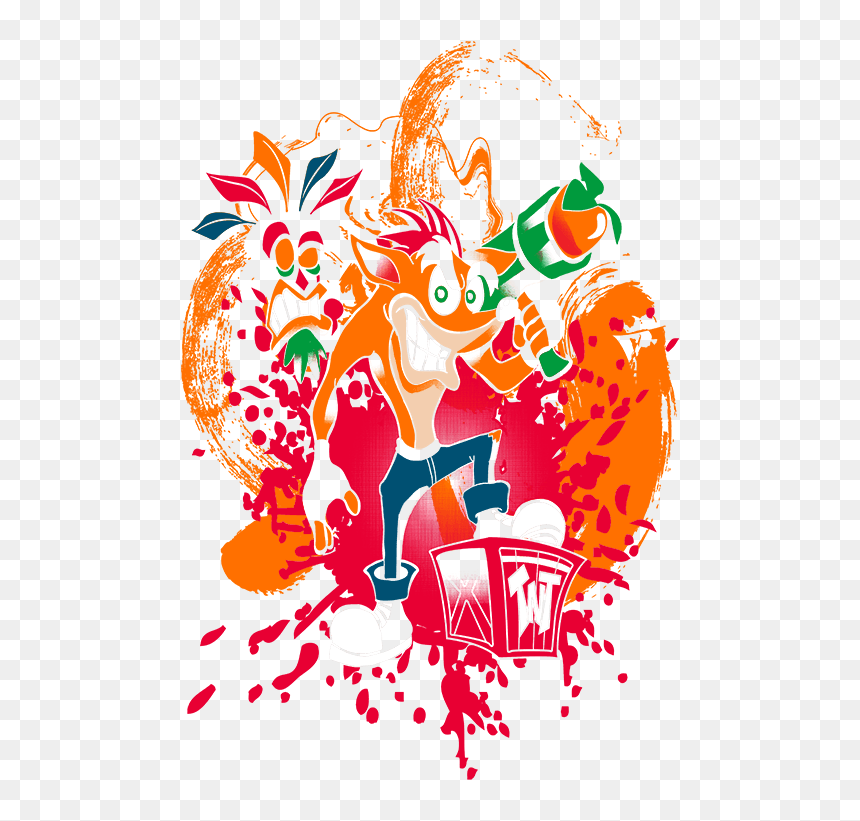 The 30 Best Crash Bandicoot Images On Pinterest - Crash Bandicoot Playeras, HD Png Download - crash bandicoot png