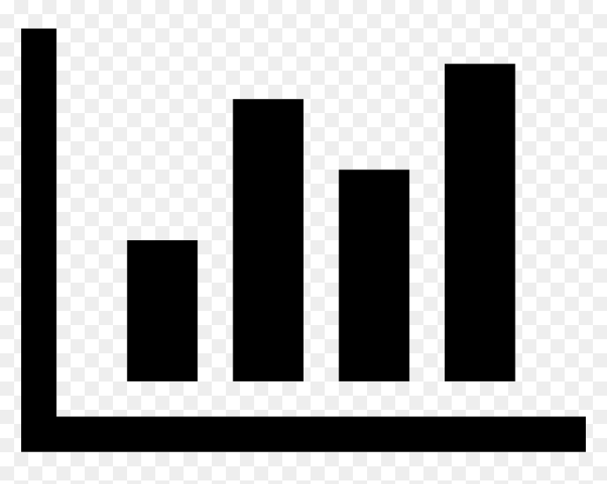 Bar Chart - Monochrome, HD Png Download - black bar png