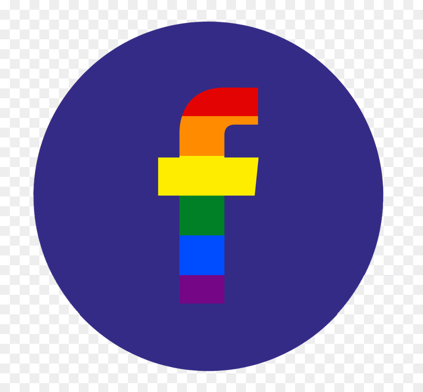 Logo Cumbria Pride Facebook Symbol - Black Circle, HD Png Download - like us on facebook png