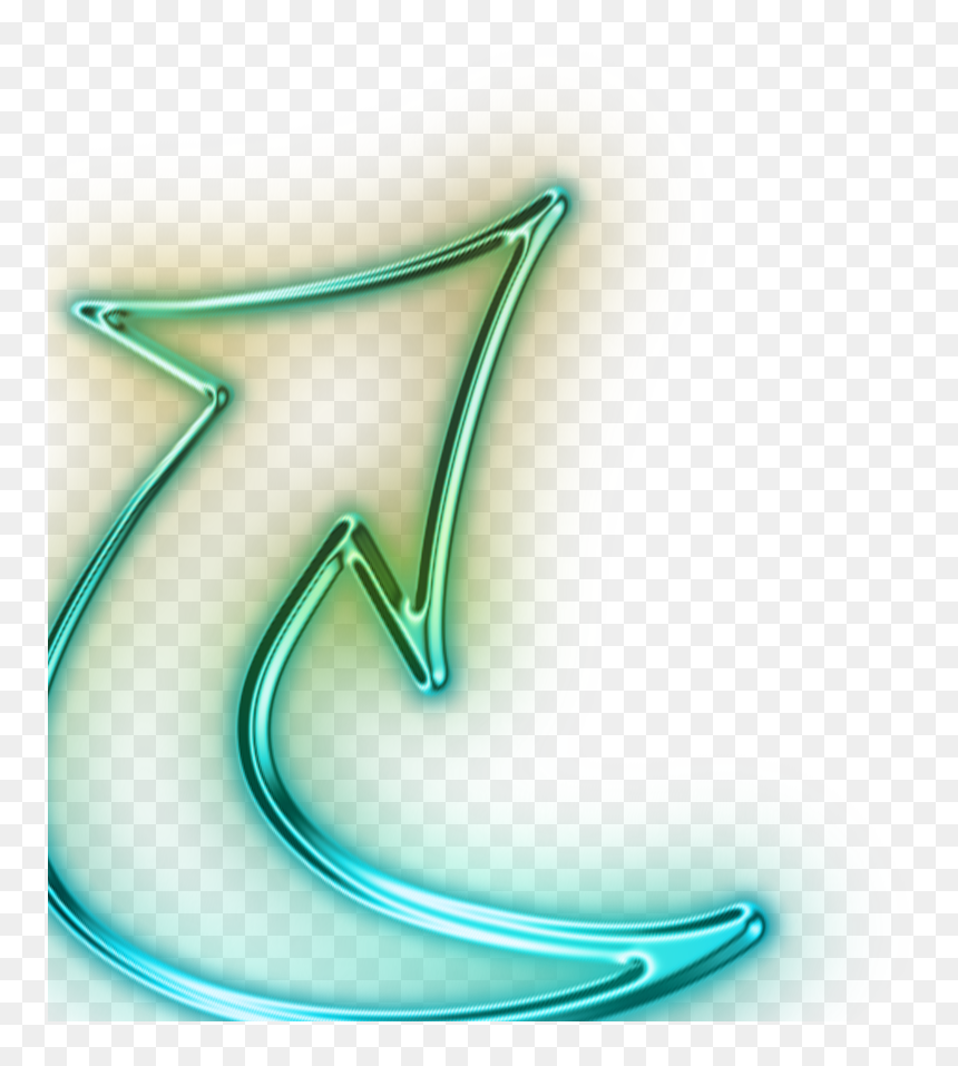 Neon Party Crew - Blue Neon Arrow Transparent, HD Png Download - arrow icon png